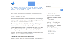 Desktop Screenshot of lowerleftabdominalpainsite.com