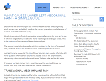 Tablet Screenshot of lowerleftabdominalpainsite.com